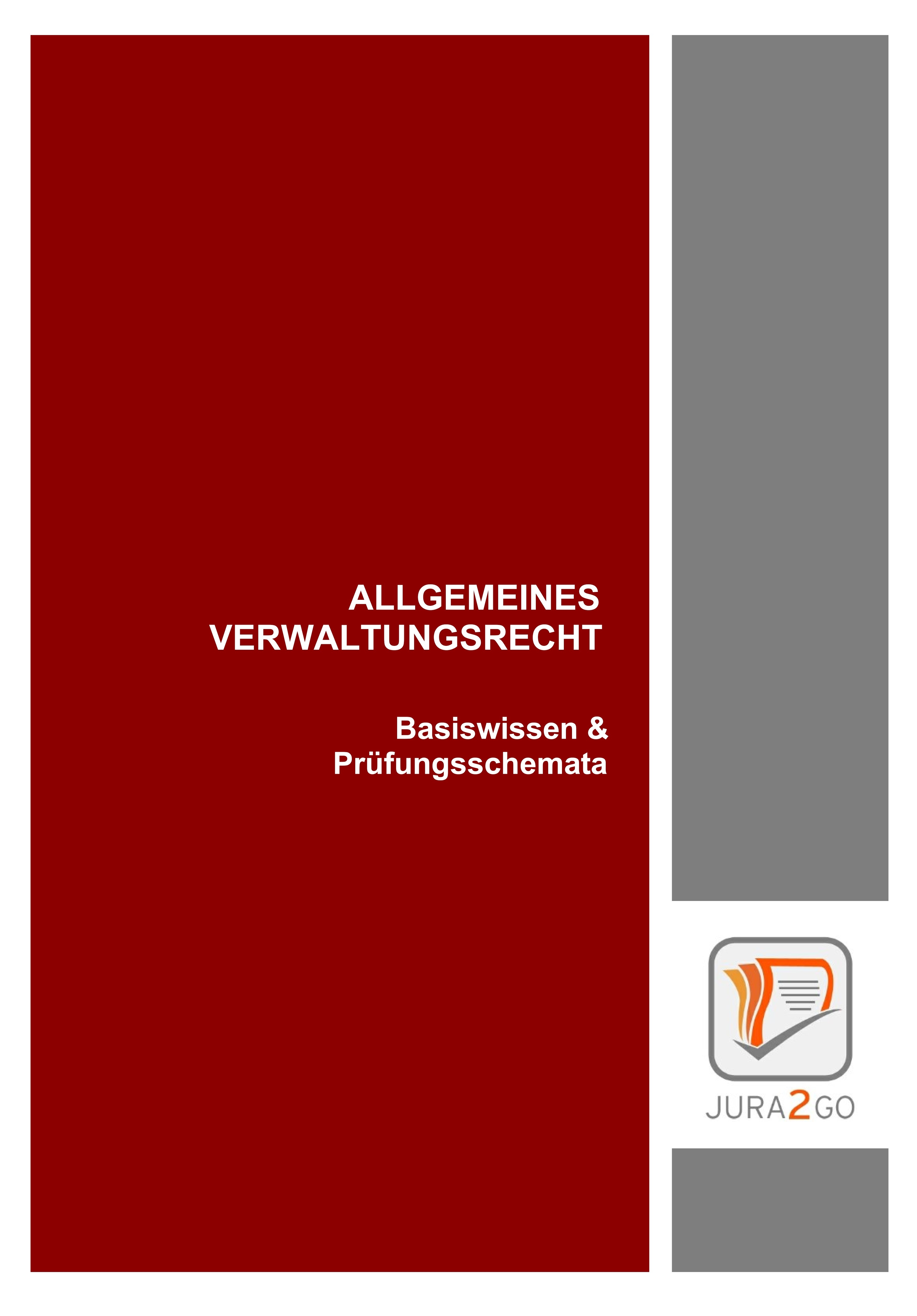 Titelbild des Buches Allgemeines Verwaltungsrecht, exvoRep