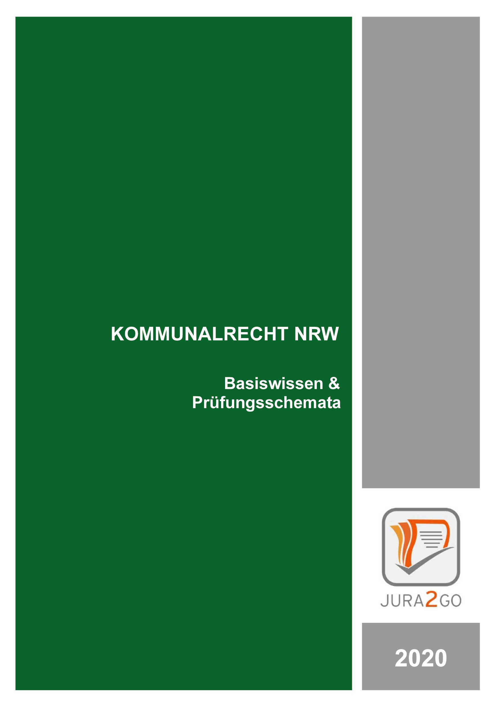 Titelbild des Buches Kommunalrecht NRW, exvoRep